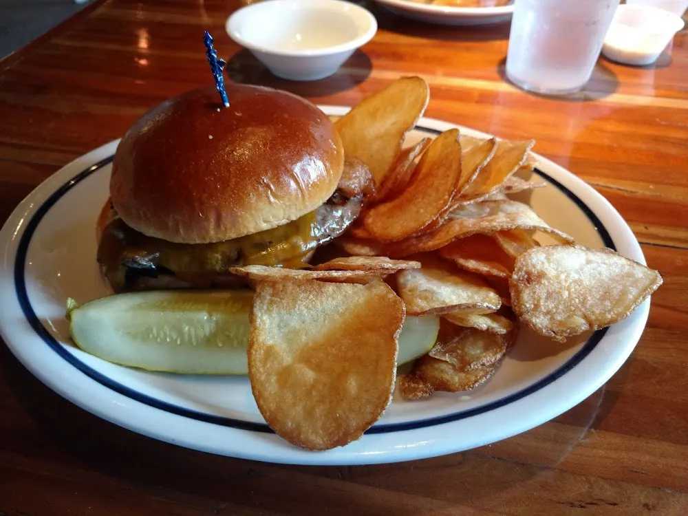 Bacon Cheeseburger and Kettle Chips